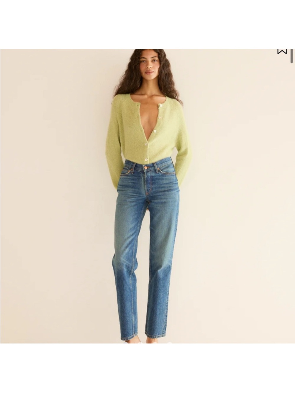 DOEN Leone Jeans Alibi Wash Blue Women's 25 Straight Leg